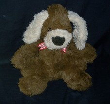 13&quot; Vintage Brown Creme Ears Floppy Baby Puppy Dog Pup Stuffed Animal Plush Toy - £18.67 GBP