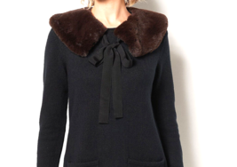 J Jason Wu Women&#39;s Faux Fur Collar- BROWN, ONE SIZE - £15.73 GBP