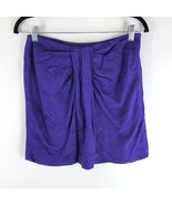 &amp; Other Stories Women&#39;s Purple Leopard Jacquard Gathered Mini Skirt Size 8 - £15.13 GBP