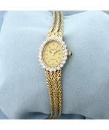 Ladies Geneve Diamond Swiss Watch in Solid 14k Yellow Gold - $4,339.34 CAD