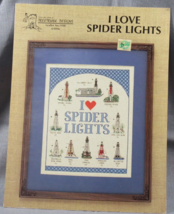 I Love Spider Lights Cross Stitch pattern booklet Lighthouses Seashore L... - $6.79