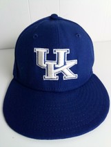 University Of Kentucky Hat New Era 59fifty 100% Wool Size 7 Blue UK - $232.24 MXN