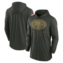 Mens 49ers 2025 Salute to Service Lightweight Pullover Hoodie - San Fran... - $69.90