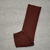 Eddie Bauer Blakely Fit Chino Pants Womens 16 Brown Wide Leg Cotton Stretch - £17.68 GBP