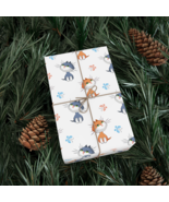 Gray and Orange Kitty Cat Gift Wrap Paper Eco-Friendly - £9.61 GBP