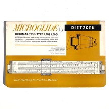 Microglide by Dietzgen decimal trig type log Slide Rule Manual N1786-32 ... - £21.07 GBP