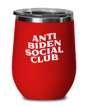 Jo Biden Wine Glass Anti Biden Social Club Red-WG  - £21.19 GBP