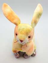 Easter Bunny Rabbit Plush Stuffed Toy TY 2000 Beanie 5&quot; Tall Collectible Yellow - £19.61 GBP