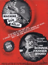 Machine Gun Kelly / Bonnie Parker 1958 ORIGINAL Vintage 9x12 Industry Ad   - £23.29 GBP