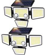 2 Pack Solar Outdoor Lights - 3000LM 188 LED Motion Sensor, IP65 Waterpr... - $69.00