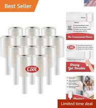 Industrial Strength Mini Hand Stretch Wrap 5" 1000 Ft Roll 80 Gauge Thic... - $148.49