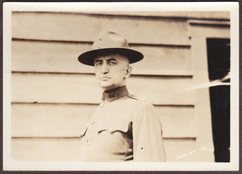 WWI World War I Officer in Uniform Antique 5x7 Photo (From Negative #581) - £13.76 GBP