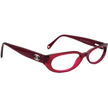 Chanel Women&#39;s Eyeglasses 3090 c.730 Burgundy Oval Frame 51[]16 135 - £267.77 GBP
