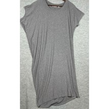 Athleta Womens TShirt Dress S Relaxed Fit Gray  Assymetrical Soft Comfy - $357.31 MXN