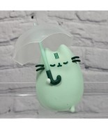 Pusheen Vinyl Figure 3.5&quot; Umbrella Minty Green Hollow Anime Merch - £11.84 GBP