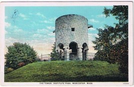 Postcard The Tower Institute Park Worcester Massachusetts - £1.62 GBP