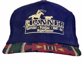 Vintage Rodeo Cowboy Hanner Chevrolet Snap Back Hat Southwestern Aztec Design - £15.94 GBP