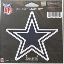 NFL Dallas Cowboys Logo on 4 inch Auto Magnet by WinCraft - £11.85 GBP