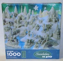 Snowbabies at Play 1000 Piece Puzzle Springbok by Hallmark 1995 New &amp; Sealed! - £11.19 GBP