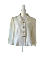 Tahari Arthur S. Levine Blazer Jacket Gold Button Career Interview Size 14P - $39.99