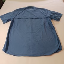 Carhartt 101178 496 Men's Blue Cotton Blend Force Mandan Short Sleeve Shirt Sz L image 2