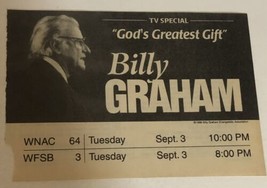 Billy Graham Special Vintage Print Ad God’s Greatest Gift Tpa4 - £4.81 GBP