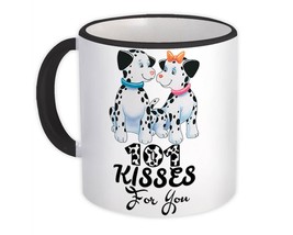 Dalmatian 101 Kisses for You Cartoon Cute : Gift Mug Dog Puppy Pet Animal - £12.74 GBP