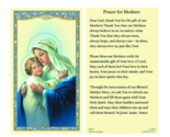 (2 copies) Prayers for Mothers Holy Prayer Cards Cardstock Heavy Paper C... - £1.83 GBP