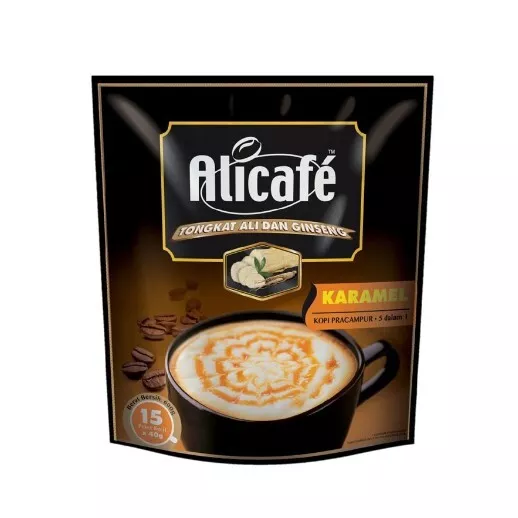 Alicafe 5 in 1 Caramel 15 Sacets x 40g Halal Coffeel DHL EXPRESS - £31.37 GBP