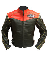 Men Buell Motorcycle Leather Jacket / Buell Moto Leather Jacket With CE ... - $3,426.92 MXN