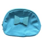 Makeup Cosmetics Cinderella Bag With Bow Easter Blue Zipper Hardware - $5.94