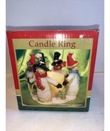 2005 Lincolnshire Christmas Holiday Collection Snowman 6&quot; Ceramic Candle... - £11.72 GBP