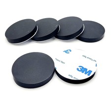 1 1/2&quot; Round Stick on Rubber Feet 1/4&quot; Thick Bumper with 3M Adhesive Bac... - £7.70 GBP+