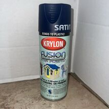 Krylon Fusion for Plastic Satin Navy Blue Spray Paint 12oz 2426 Disconti... - $69.29