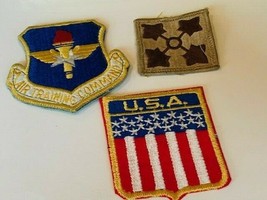 Military Patch vtg Army Navy Air Force Marines patches mixed Lot flag tr... - $19.69