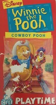 Disney&#39;s Winnie The Pooh Cowboy Pooh Playtime VHS-TESTED-RARE VINTAGE-SHIP N 24H - £9.82 GBP