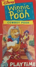 Disney&#39;s Winnie The Pooh Cowboy Pooh Playtime VHS-TESTED-RARE VINTAGE-SHIP N 24H - £9.35 GBP