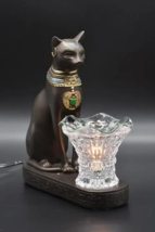 Egyptian CAT Aroma Burner Wax Tart Scented Oil Candle Warmer Electric Po... - $710.99 MXN