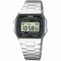 Unisex Watch Casio A164WA-1VES Black (S9902643) - £52.39 GBP