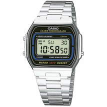 Unisex Watch Casio A164WA-1VES Black (S9902643) - £52.51 GBP