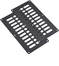 Stanbroil 2 Pcs Fire Pit Slotted Venting Panel Kit, 6X12-Inches, Black Steel - £28.76 GBP