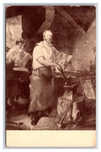 Pat Ryan By the Forge Painting By John Nagle UNP DB Postcard  Z10 - £3.05 GBP