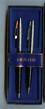 Sheaffer Black &amp; Chrome Pen &amp; Pencil Set in Box - $11.88