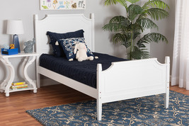 Nox White Twin Size Platform Bed - $4,214.34 MXN