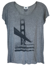 Old Navy Women&#39;s Short Sleeve San Francisco T-Shirt Top 100% Rayon Size ... - $188.27 MXN
