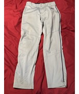 Under Armour Men’s Large Baseball Pants Gray Piped UA Loose Fit 33x31 Ap... - $27.37 CAD