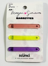 Scunci Morgan Simianer Barrettes - Multi-Color 3 Pc Set, Fashionable Hair - £6.19 GBP