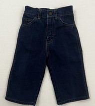 Vintage Calvin Klein Boys Girls 18 months Denim Jeans Straight Leg Back Elastic - £14.94 GBP