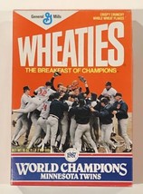 1987 Minnesota Twins World Series Champions Original Wheaties Box Empty Open - £7.80 GBP