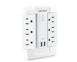 CyberPower CSP600WSURC2 Surge Protector, 1200J/125V, 6 Swivel Outlets, 2... - $32.71
